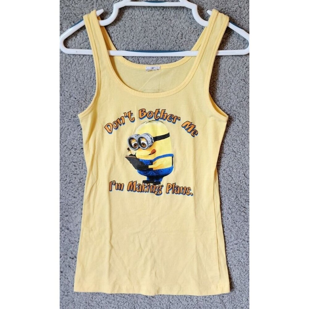 Universal Studios Women's Despicable Me Minion Mayhem Ride Tank Top Yellow Sz XS